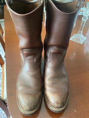 Red Wing Shoes Brown Leather Pull-On Western Boots